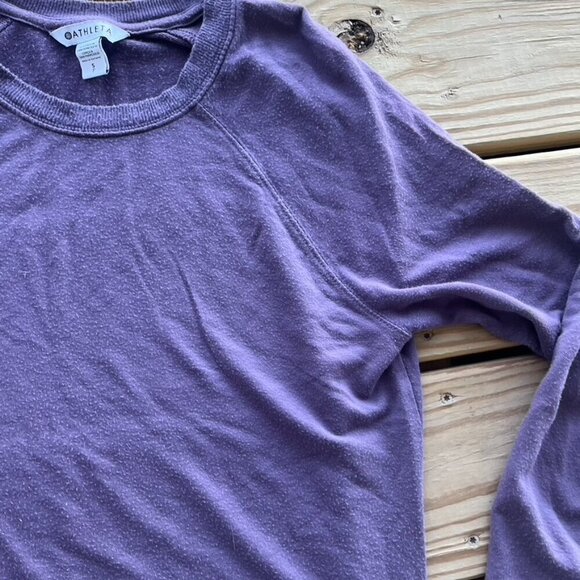 Athleta Mindset Sweatshirt Dark Sky Violet Purple Small - Picture 4 of 8